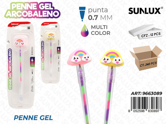 Esp. Penne Gel Arcobaleno Multicolor 0.7Mm