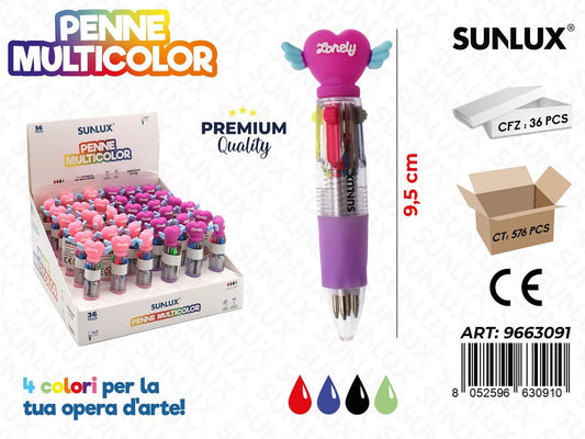 Penne Multicolor Ass.0.7Mm 9.5Cm