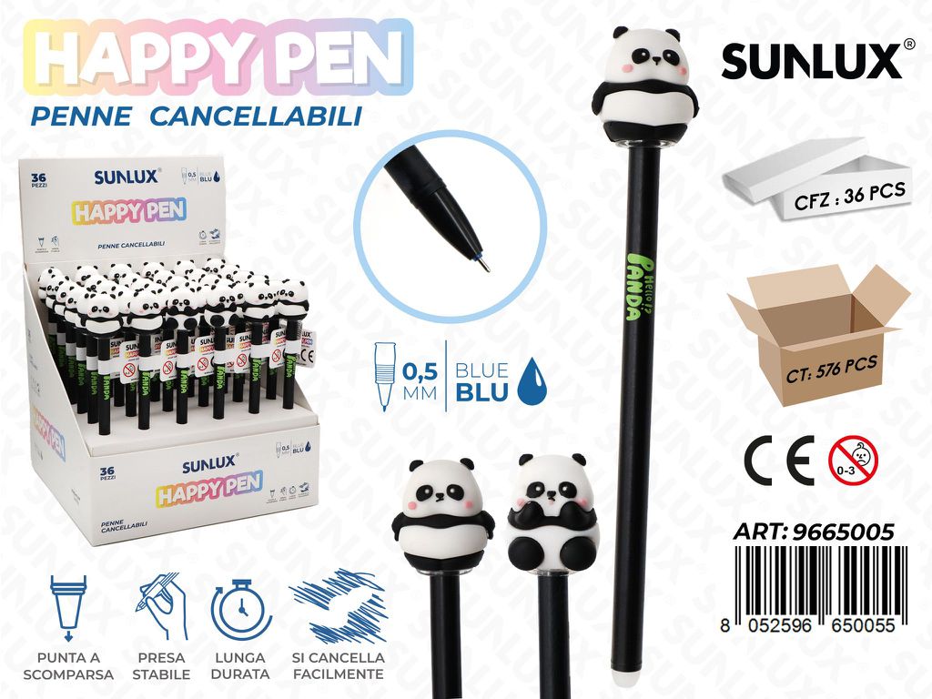 Happy Pen Penne Cancell. Blu 0.5Mm