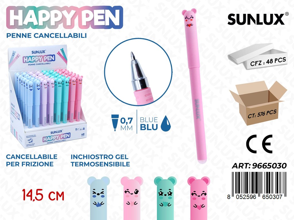 Happy Pen Cancell. Blu 0.7Mm