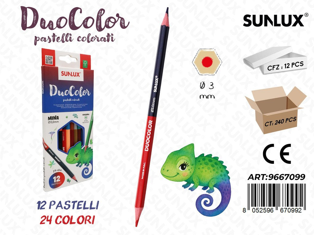 Pastelli Duocolor 12PCS 24COL. 3MM