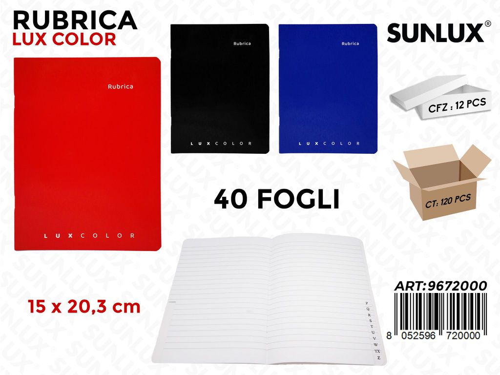 Sunlux Rubrica Lux Color 40FF 15*20.3CM