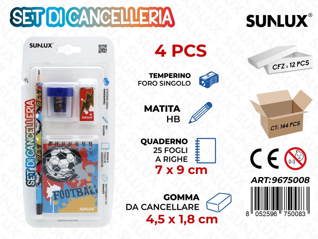 Set Di Cancelleria 4Pcs Ass.
