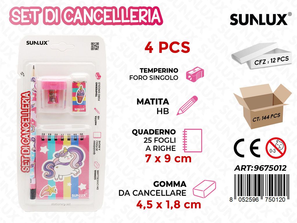 Set Di Cancelleria 4Pcs Ass.