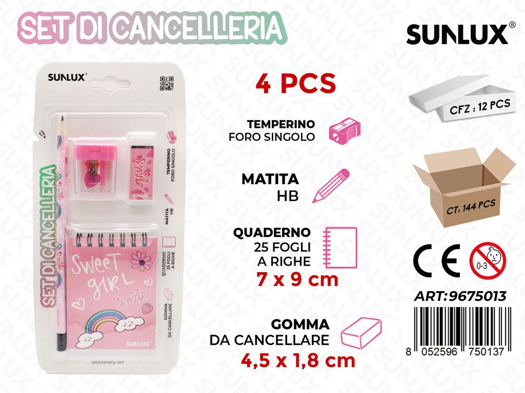 Set Di Cancelleria 4Pcs Ass.
