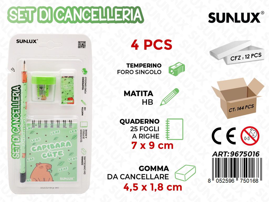 Set Di Cancelleria 4Pcs Ass.