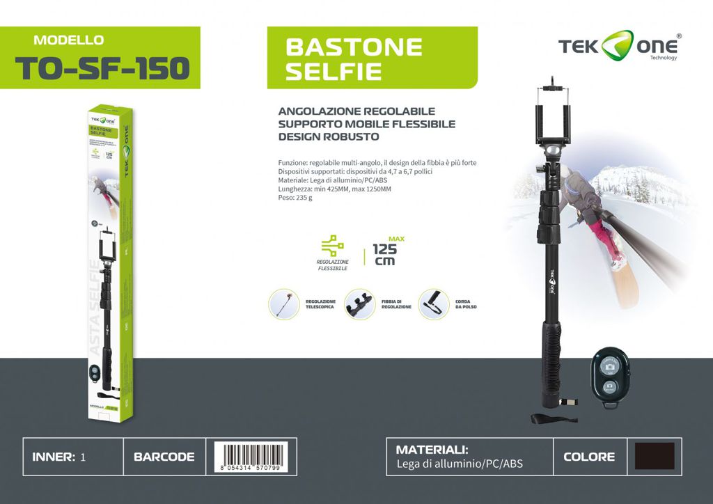 Asta Selfie Con Telecomando
