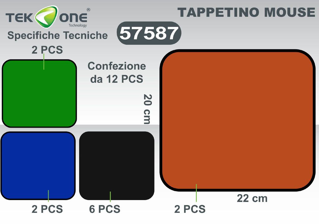 Tappetino Mouse Multi Colour