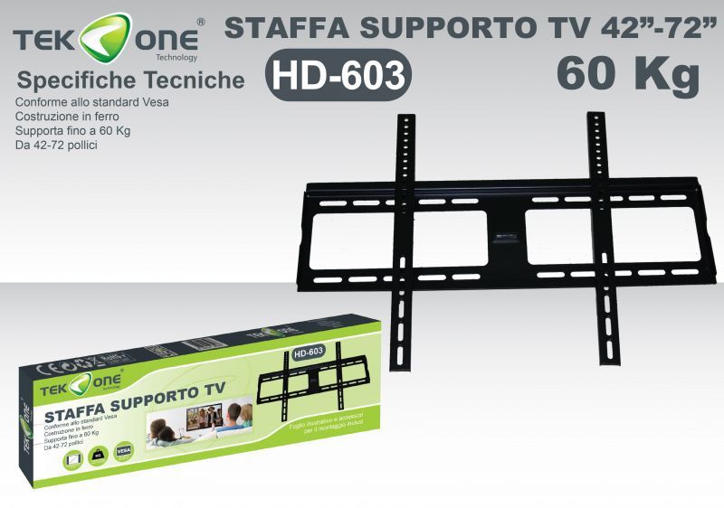 Supporto Tv Fisso 42/72 Pollici