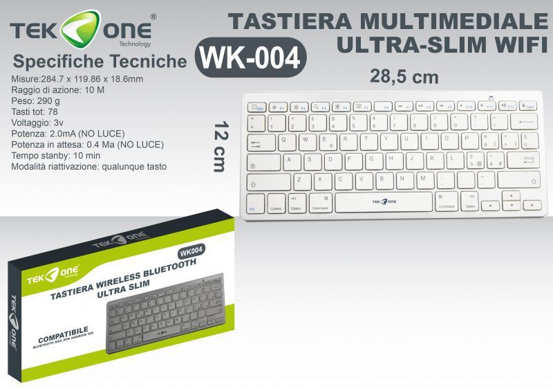 Tastiera Senza Filo 2.4 Ghz