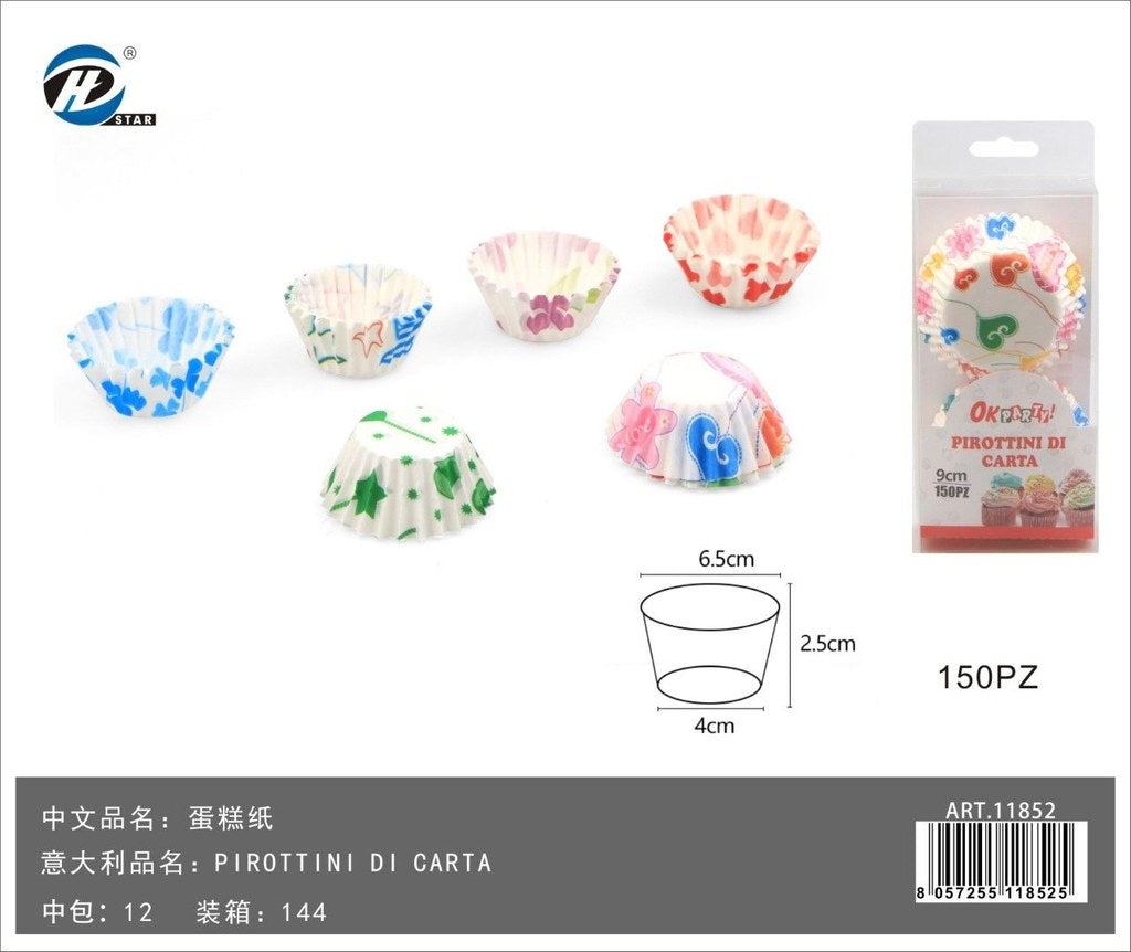 11852 Pirottini Di Carta Stp 9 Cm 1/12 Ct 144