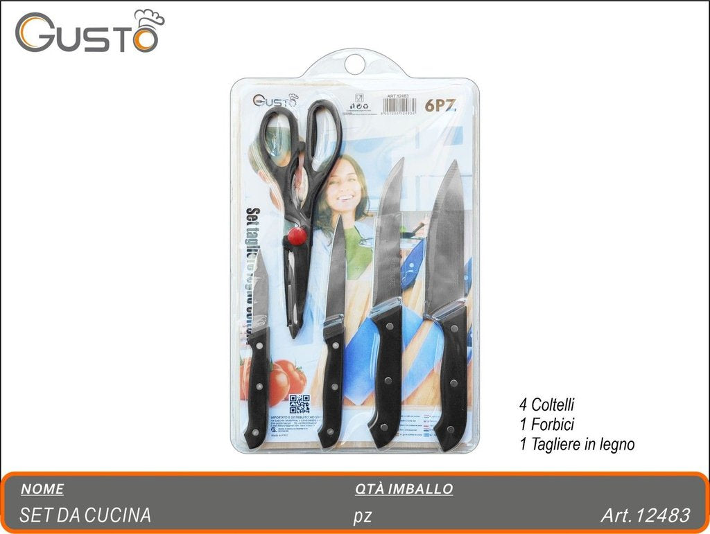 Set Coltello Da Cucina 6Pz Ct 24
