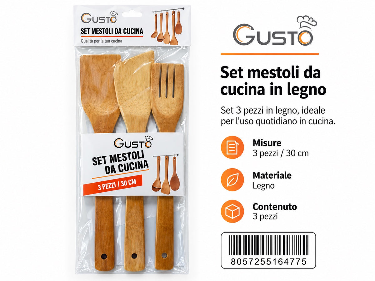 16477 Set Mestoli Da Cucina 3Pz