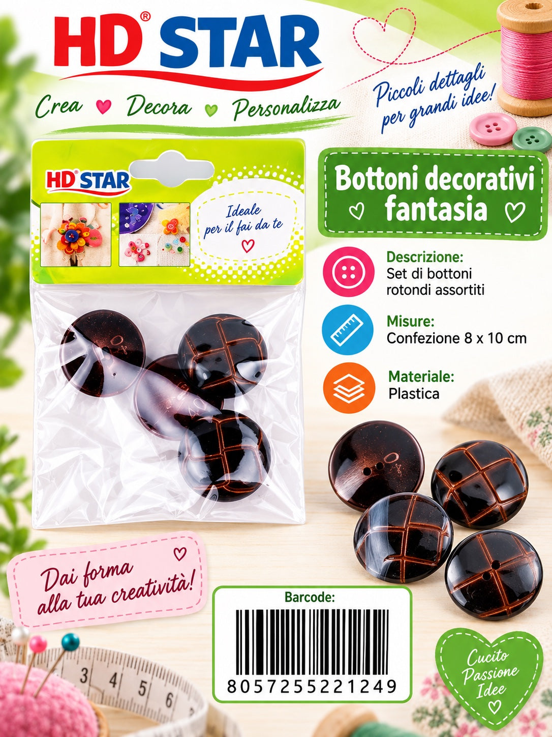 22124 Bottone Colore 1/24