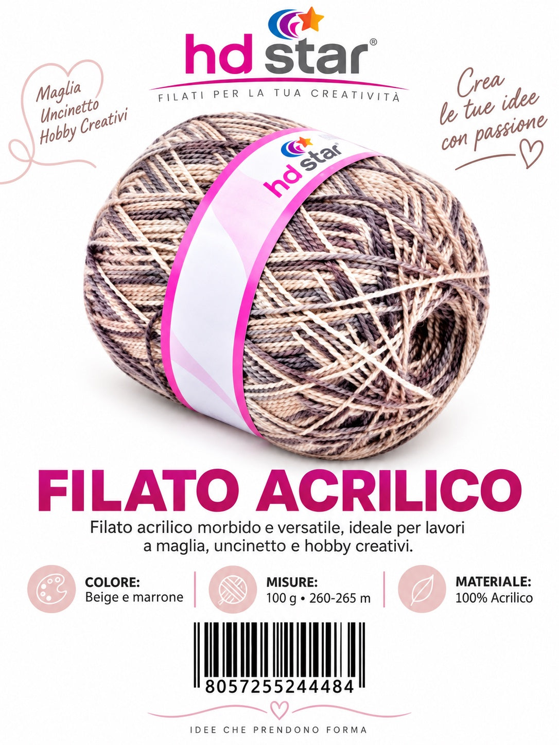24448 Lana Acrilica 100G 1/6 Ct 72