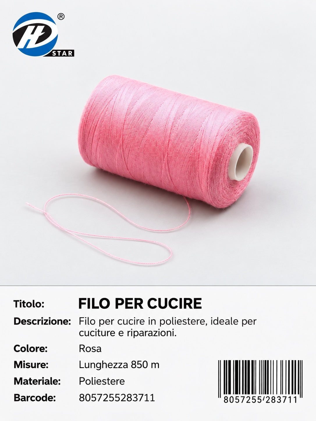 28371 Filo Per Cucire 850Cm 1/12 Ct 240