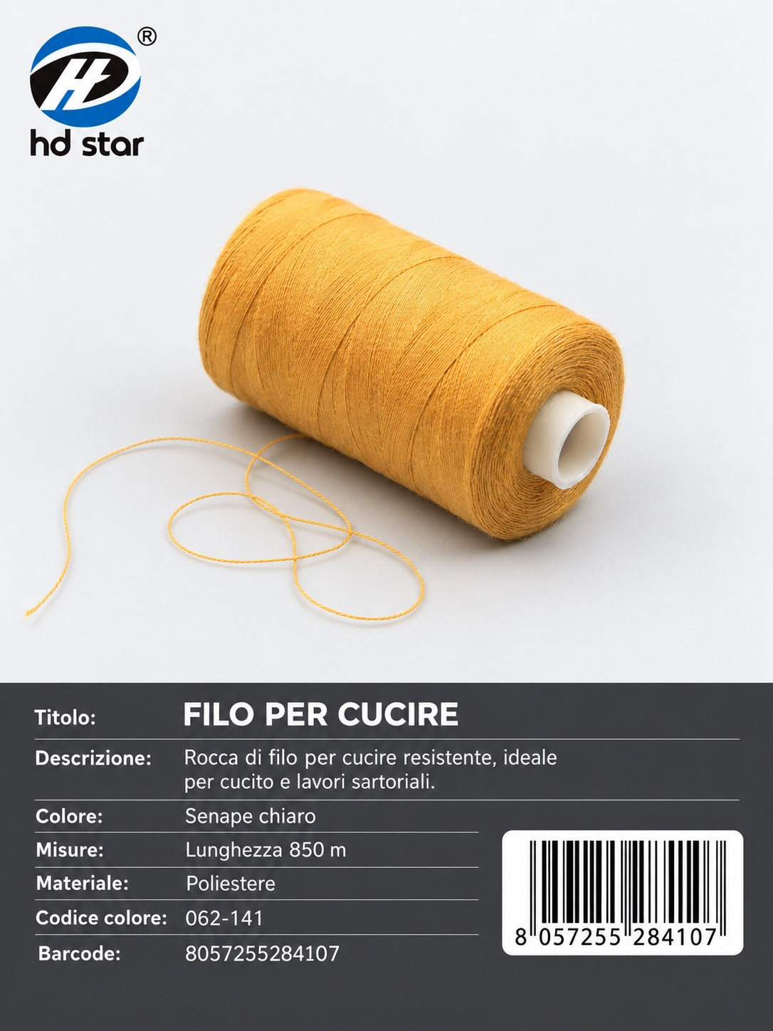 28410 Filo Per Cucire 850Cm 1/12 Ct 240