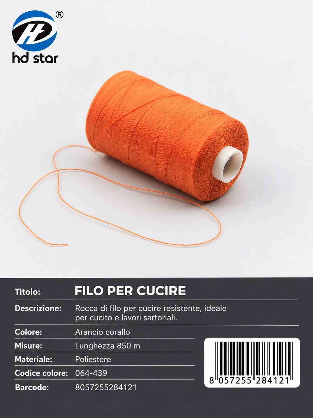 28412 Filo Per Cucire 850Cm 1/12 Ct 240