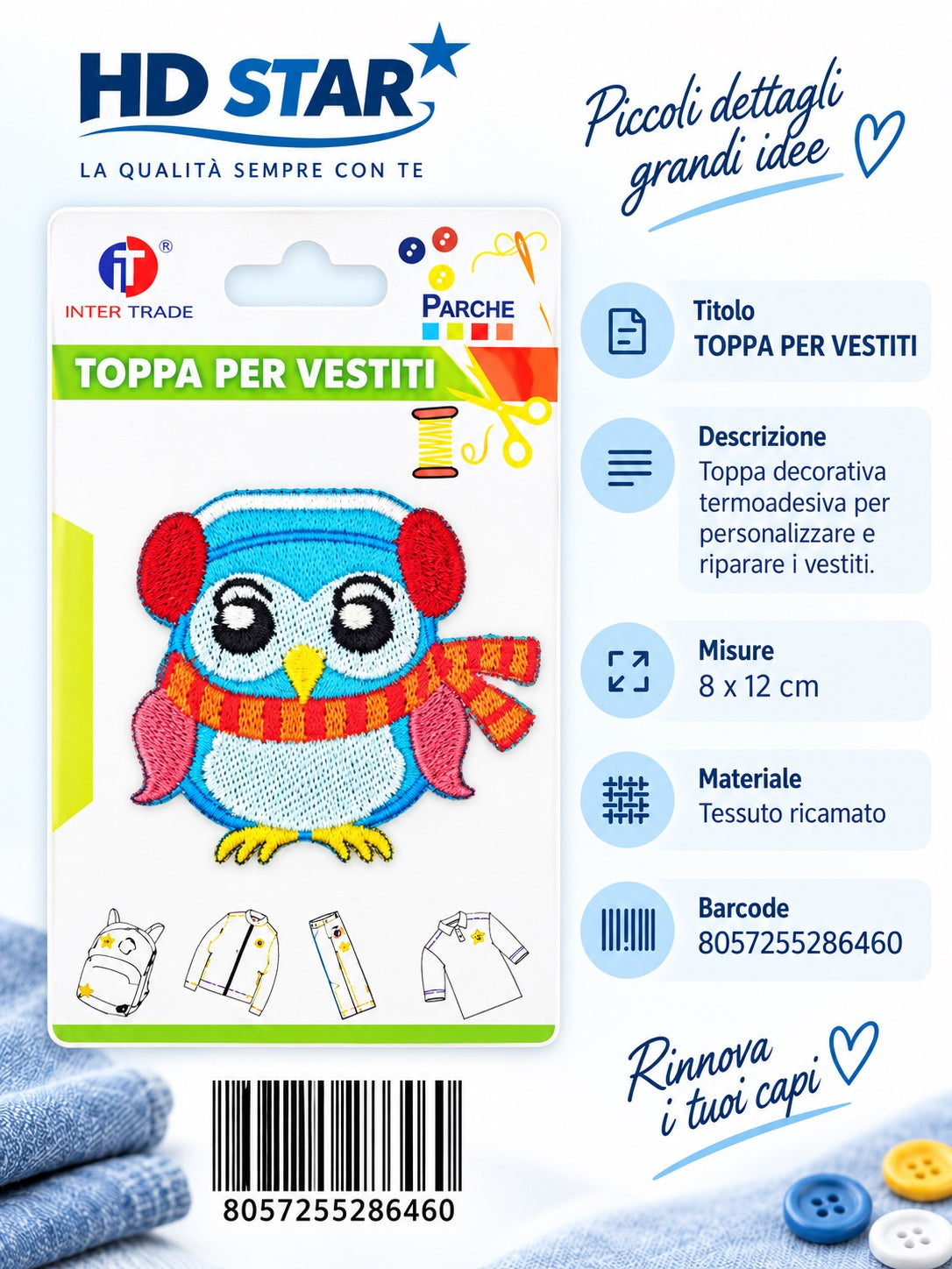 28646 Toppa Per Vestiti 1/24 Ct 960
