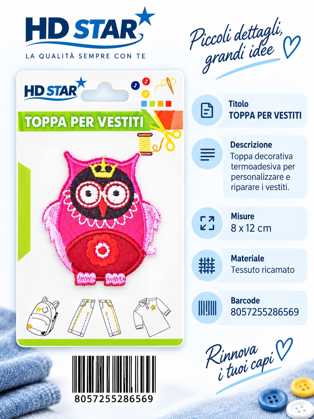 28656 Toppa Per Vestiti 1/24 Ct 960