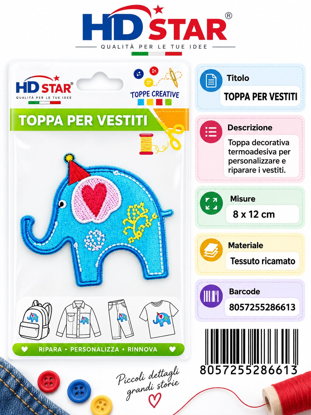 28661 Toppa Per Vestiti 1/24 Ct 960