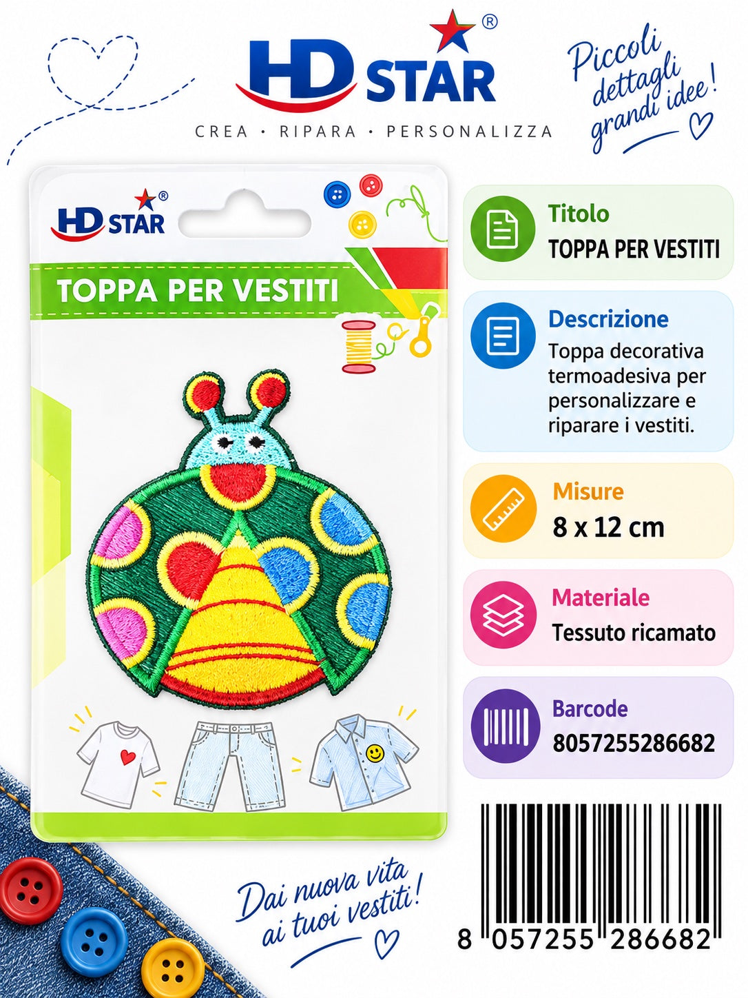 28668 Toppa Per Vestiti 1/24 Ct 960