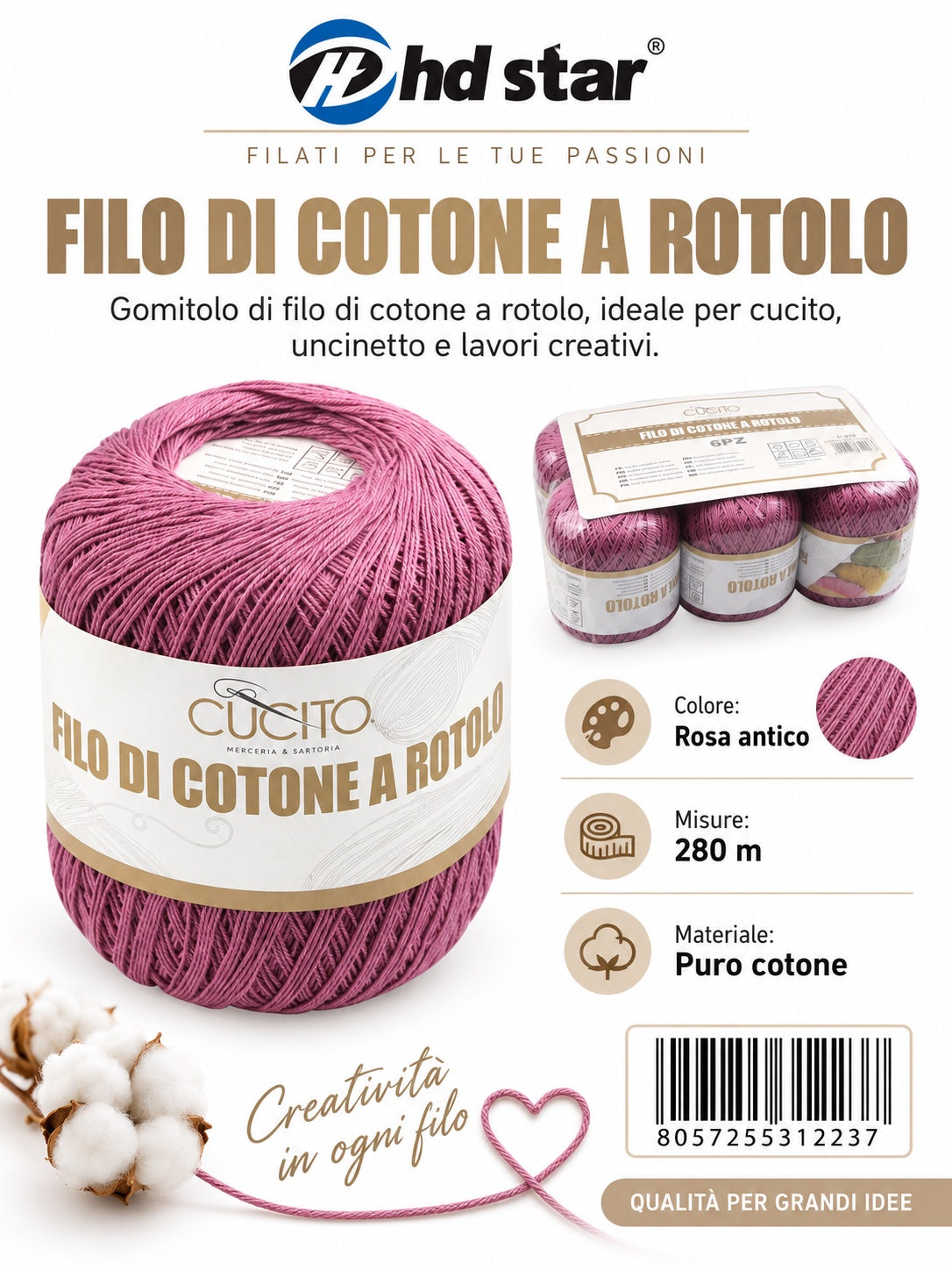 31223 Filo Cotone 50 280 12 005
