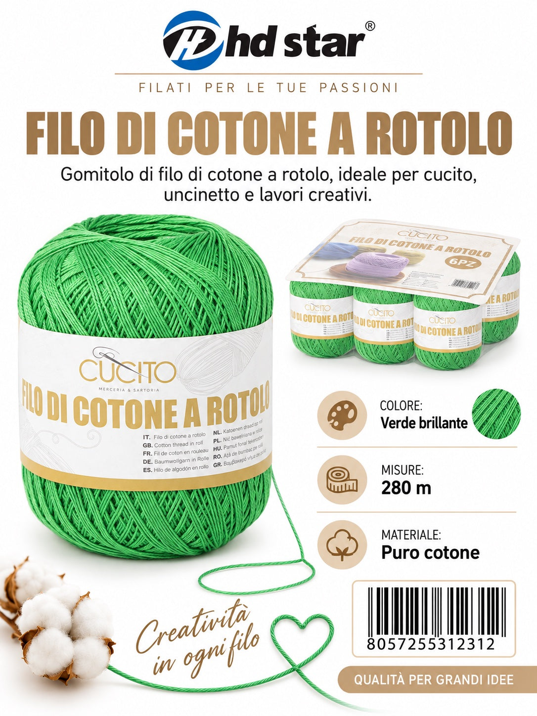 31231 Filo Cotone 50 280 12 013