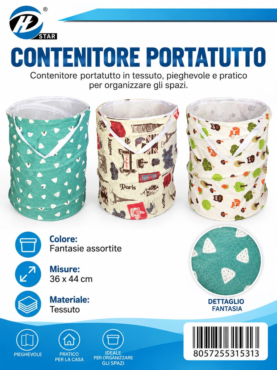 31531 Portaoggetti Di Tessuto 36*44Cm Ct 72
