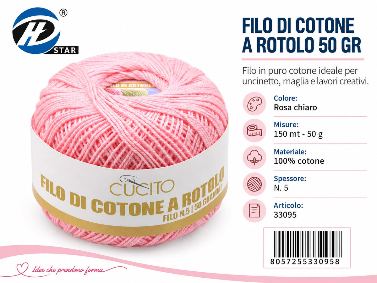 33095 Filo Ricamo 5#50G 605