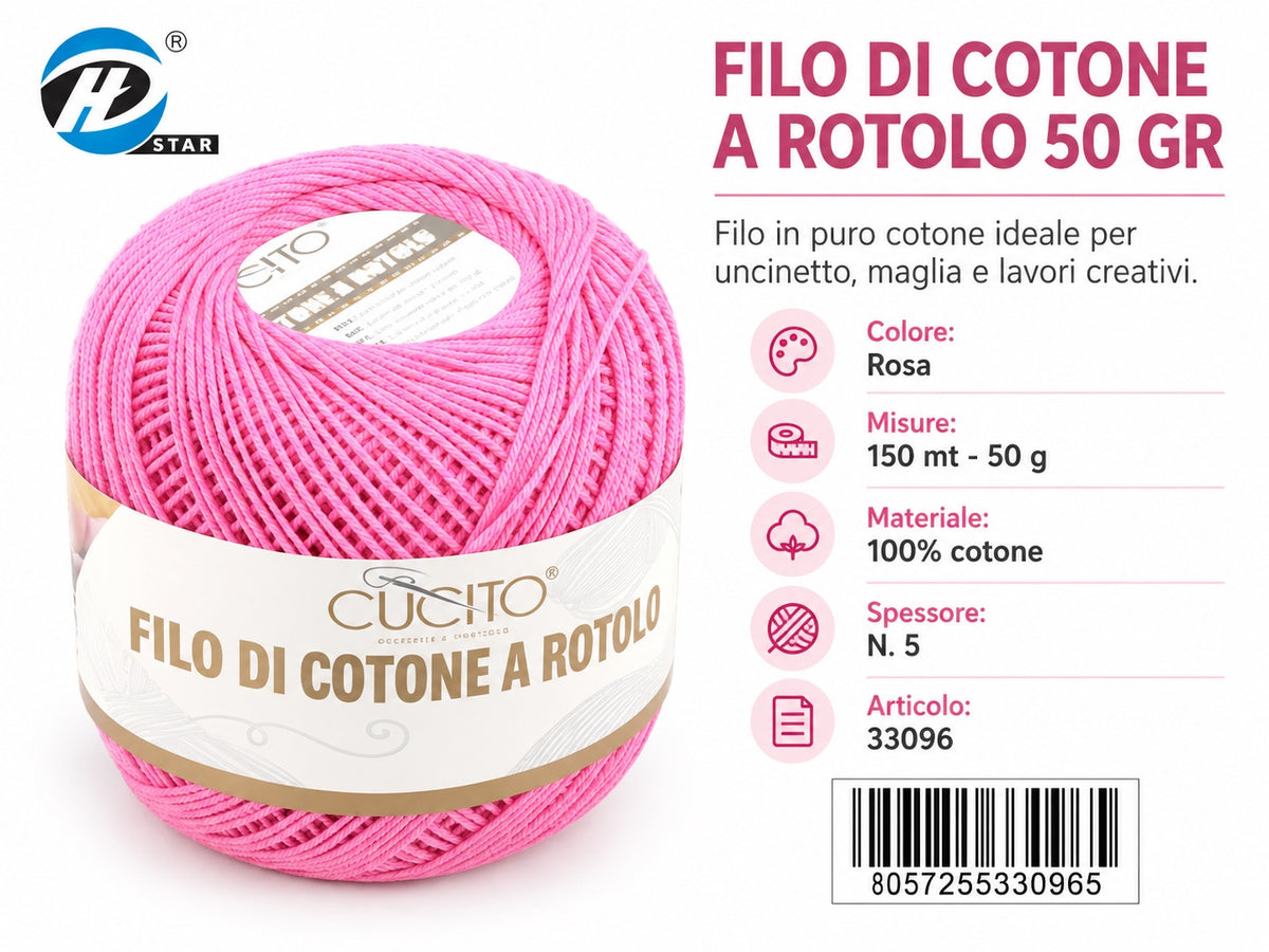 33096 Filo Ricamo 5#50G 3806