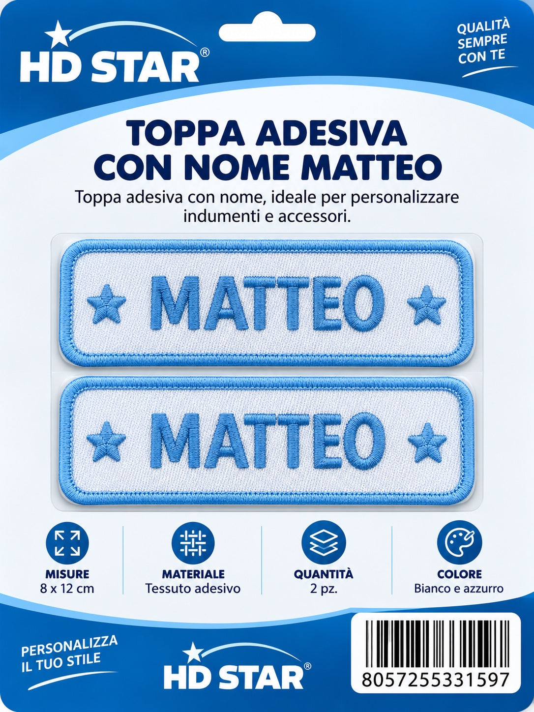 33159 Toppa Adesiva Matteo 2Pz 1/12 Ct 960