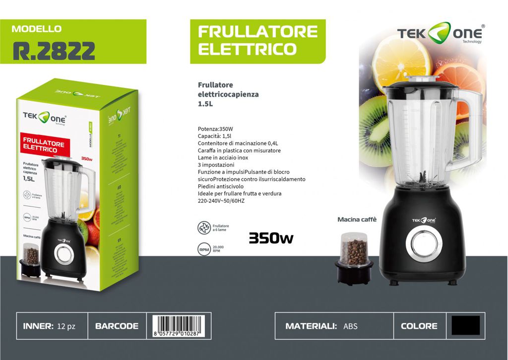 Frullatore Elettrico 350W