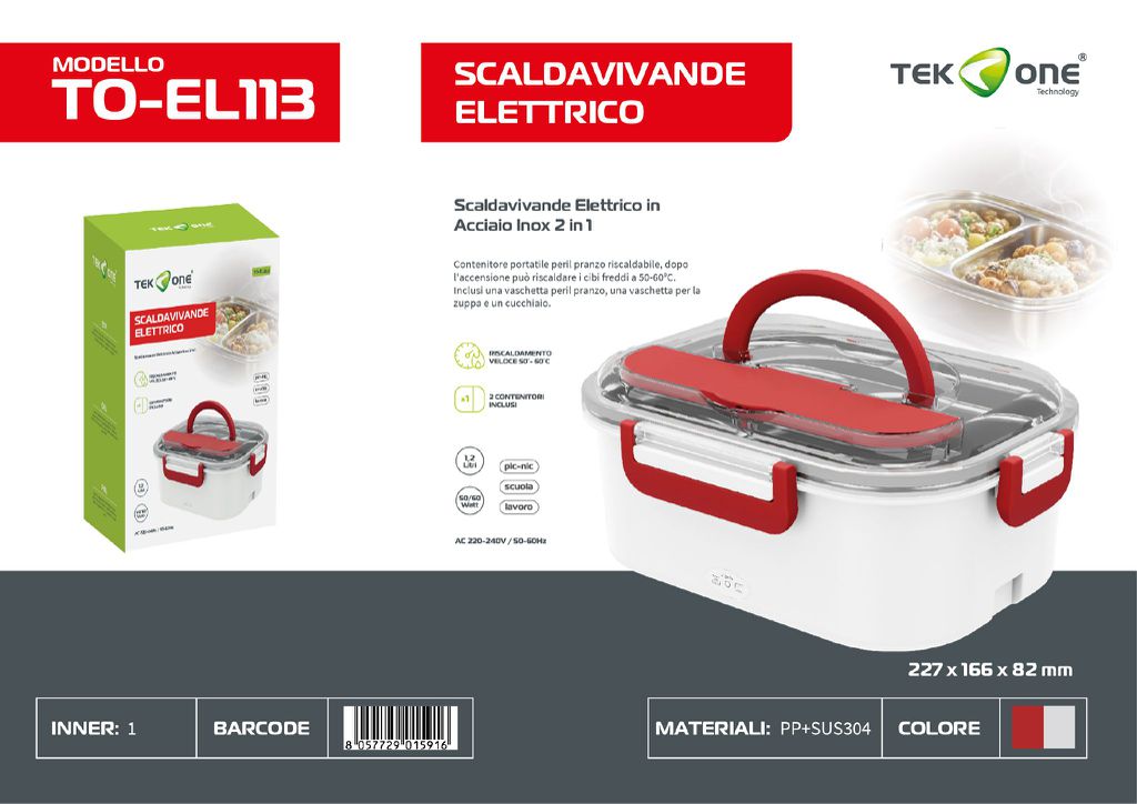 Scaldavivande Elettrico 220-240V 50-60Hz 50-60W