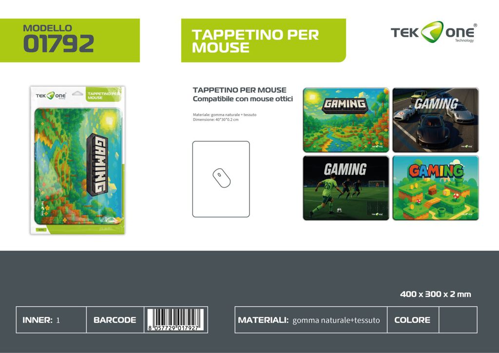 Tappetino Per Mouse 40*30*0.2CM