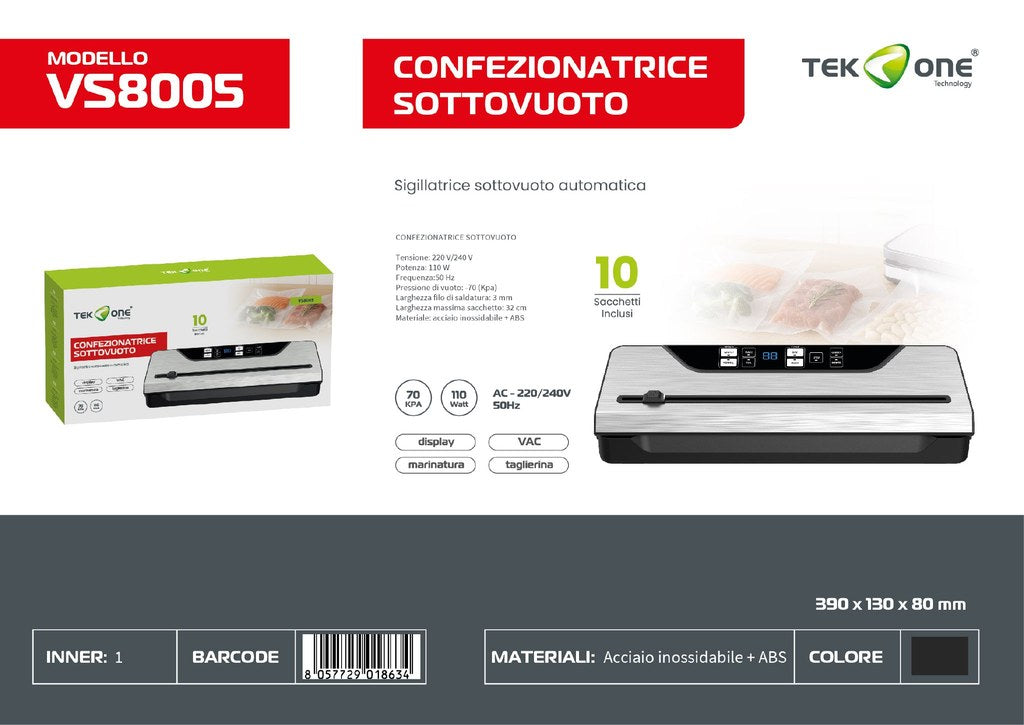Confezionatrice Sottovuoto