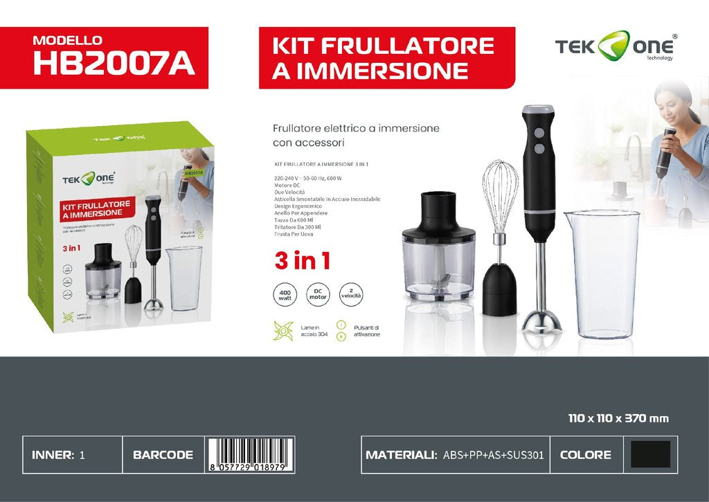 Kit Frullatore A Immersione