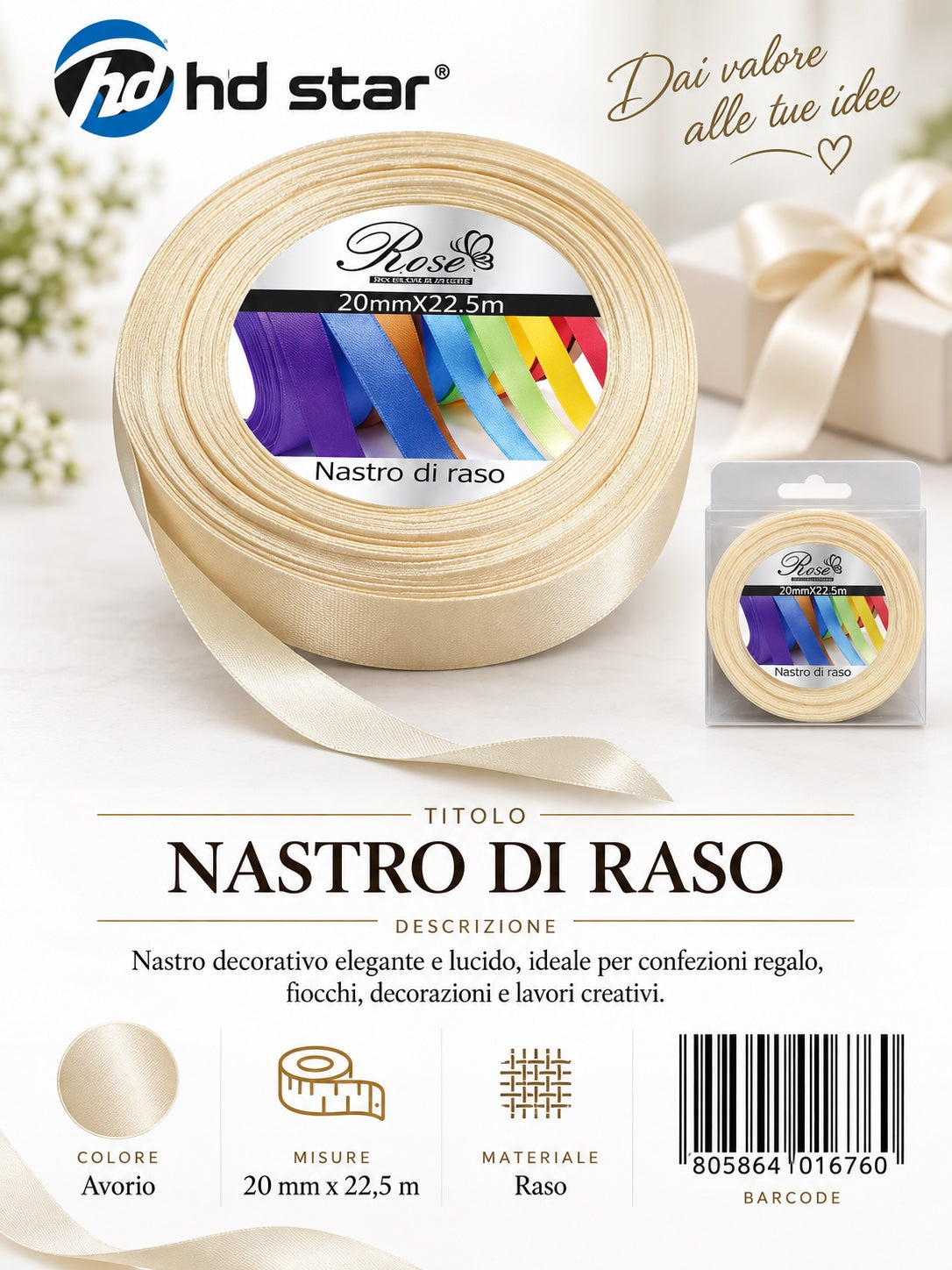 01676 Nastro Di Raso 20Mm*22.5M 20Mm*22.5M 04#