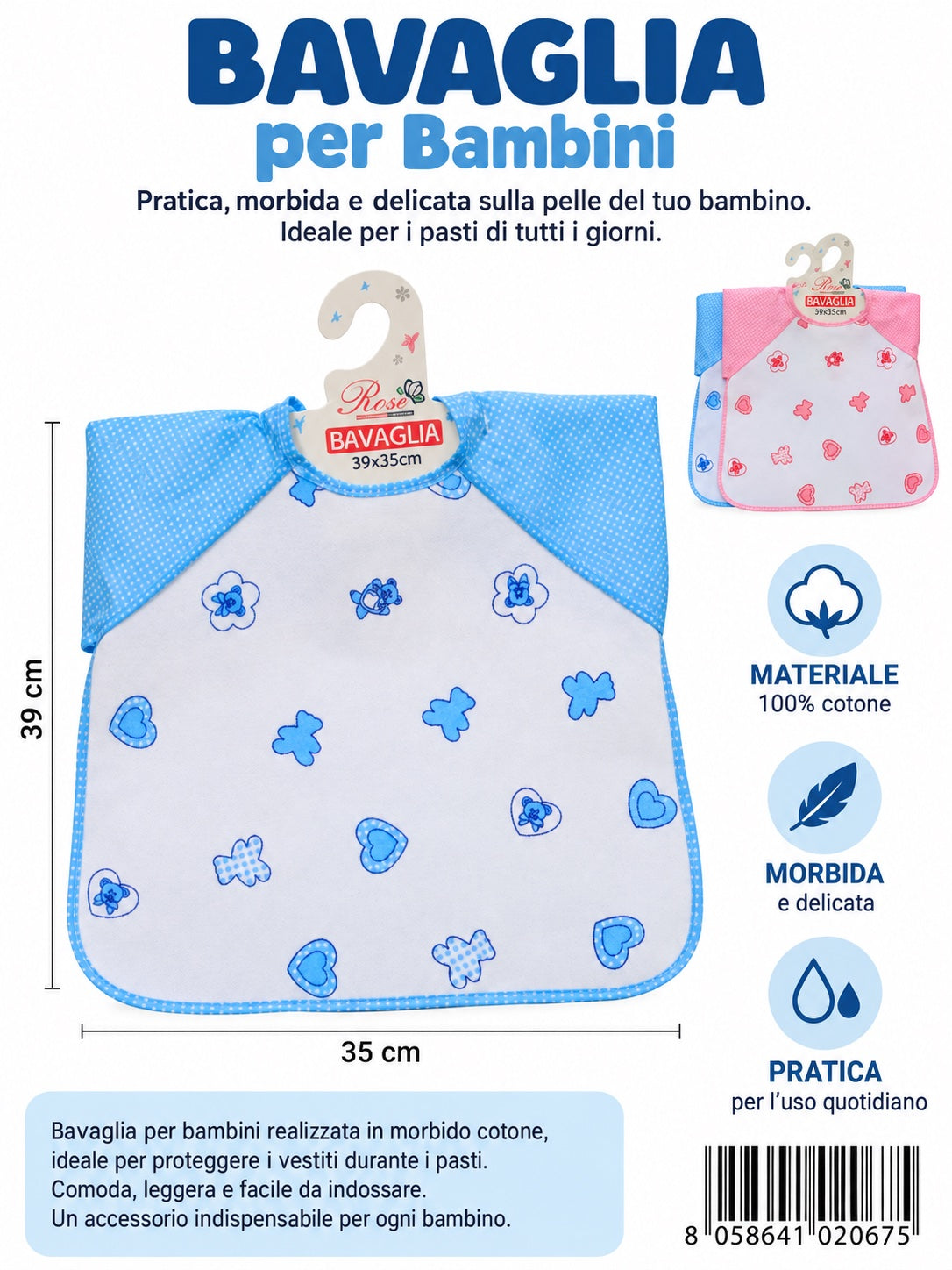 02067 Bavaglia 39*35 Cm Ct 240