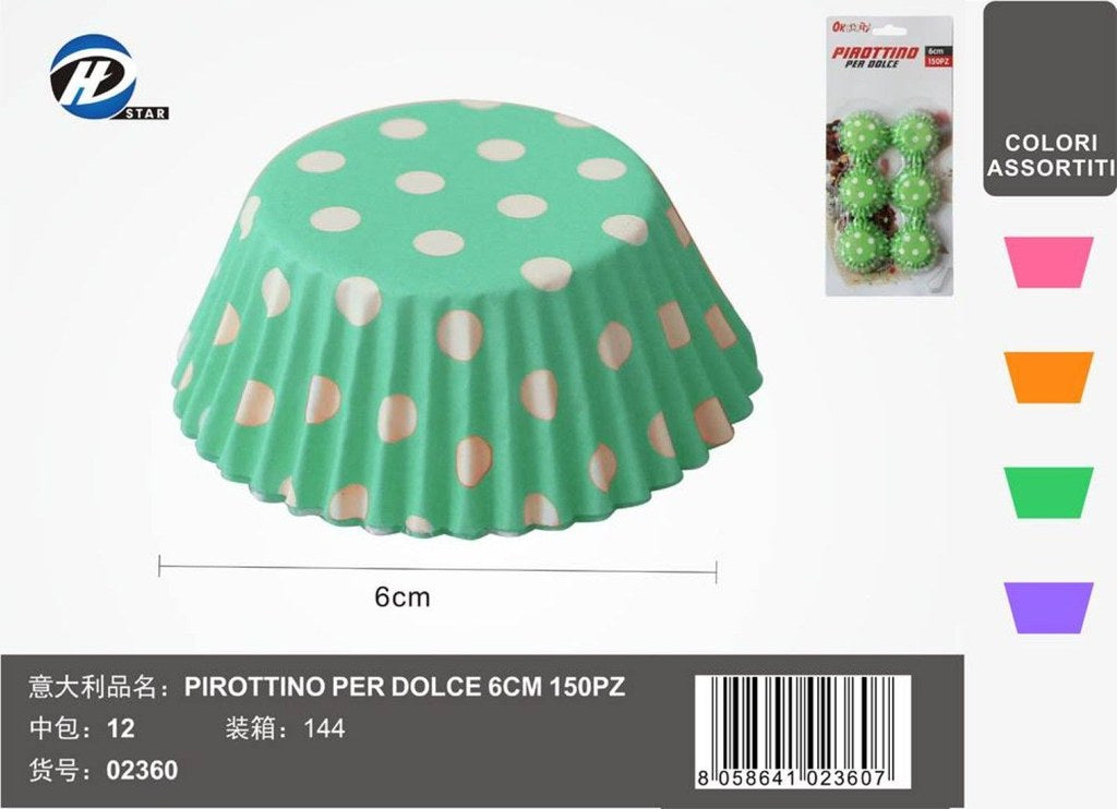 02360 Pirottino Per Dolce 6Cm 150Pzct 144