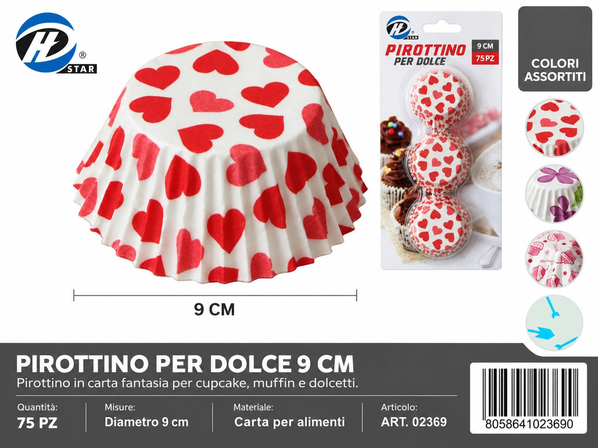 02369 Pirottino Per Dolce 9Cm 75Pzct 144