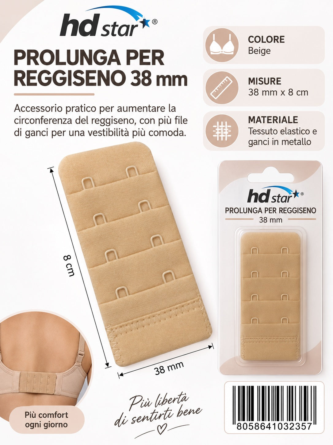Prolunga Per Reggiseno 38Mm Ct 480