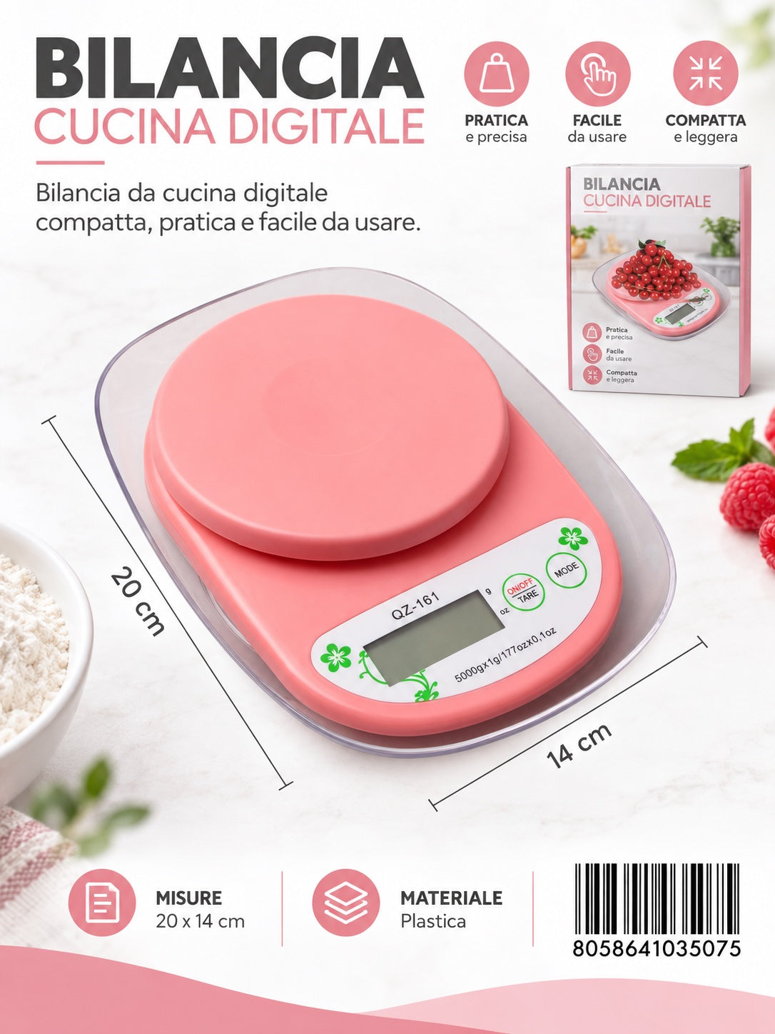 Bilancia Cucina Digitale Ct 40