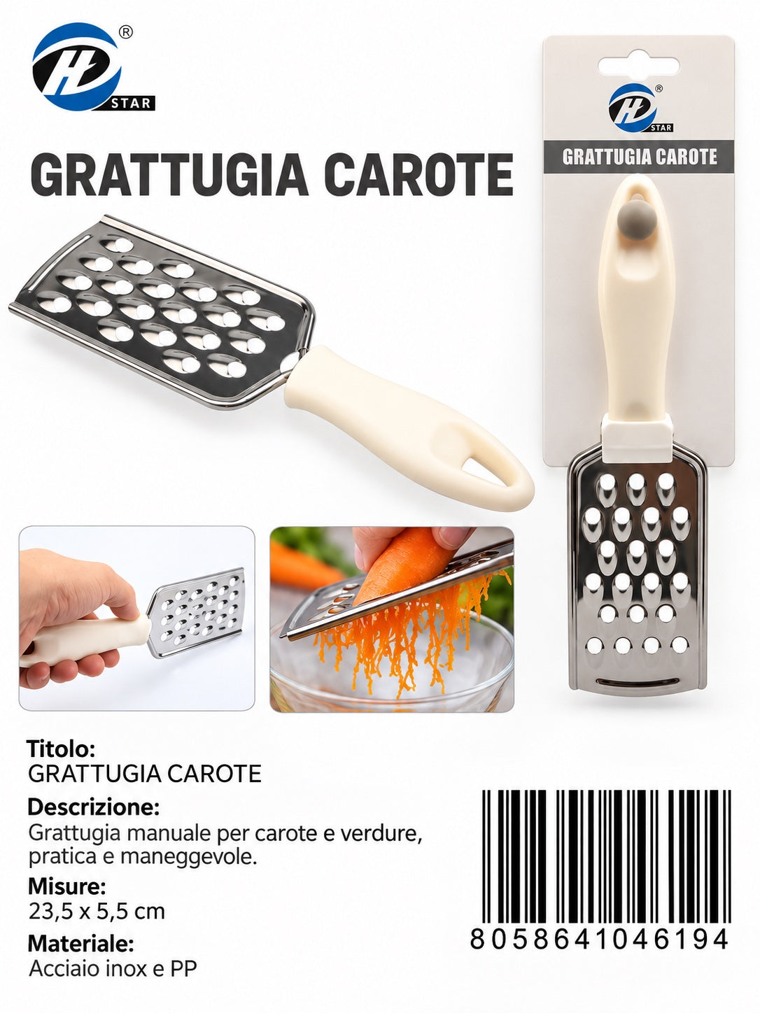 04619 Grattugia Carote