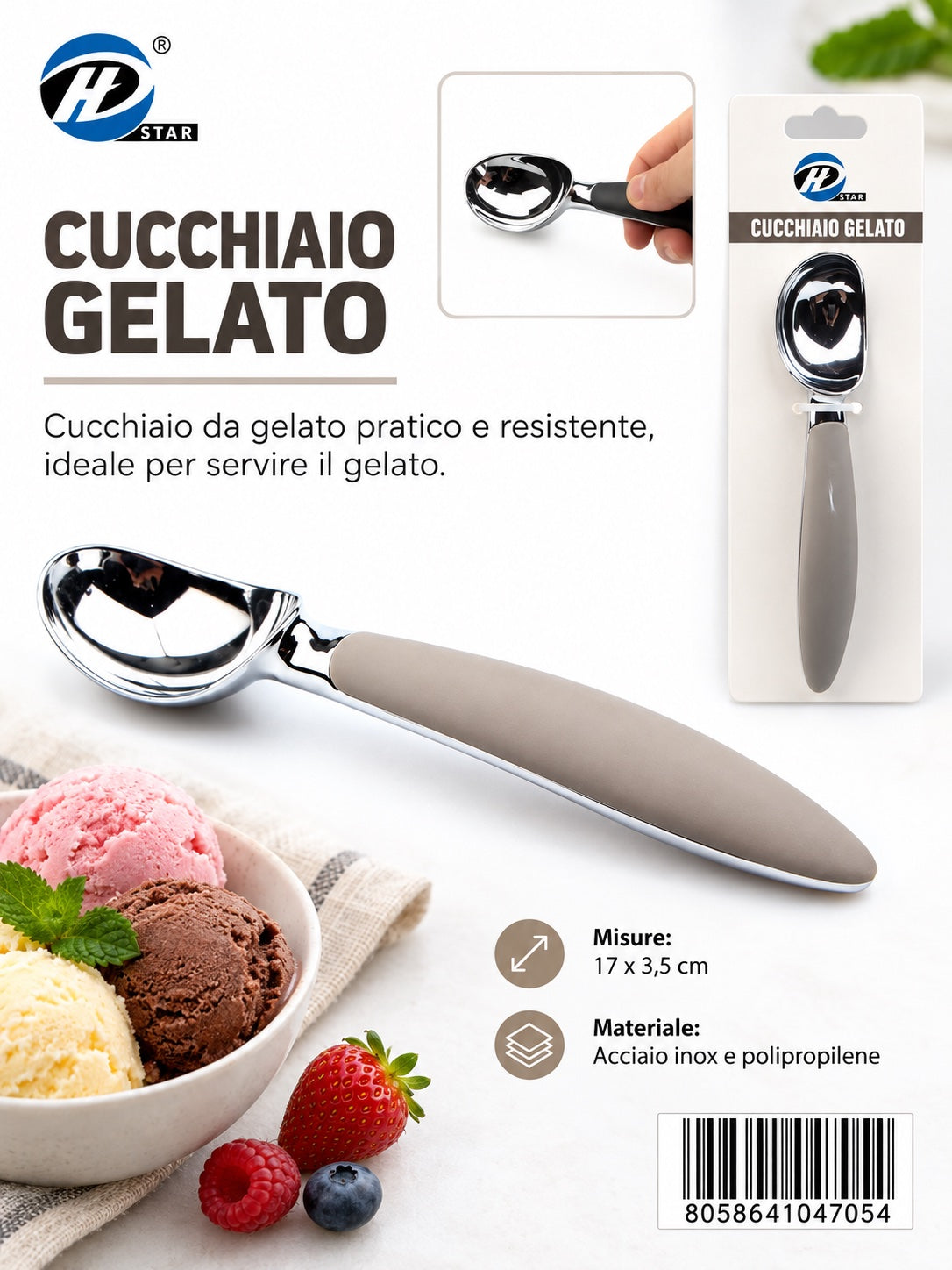 04705 Cucchiaio Gelato