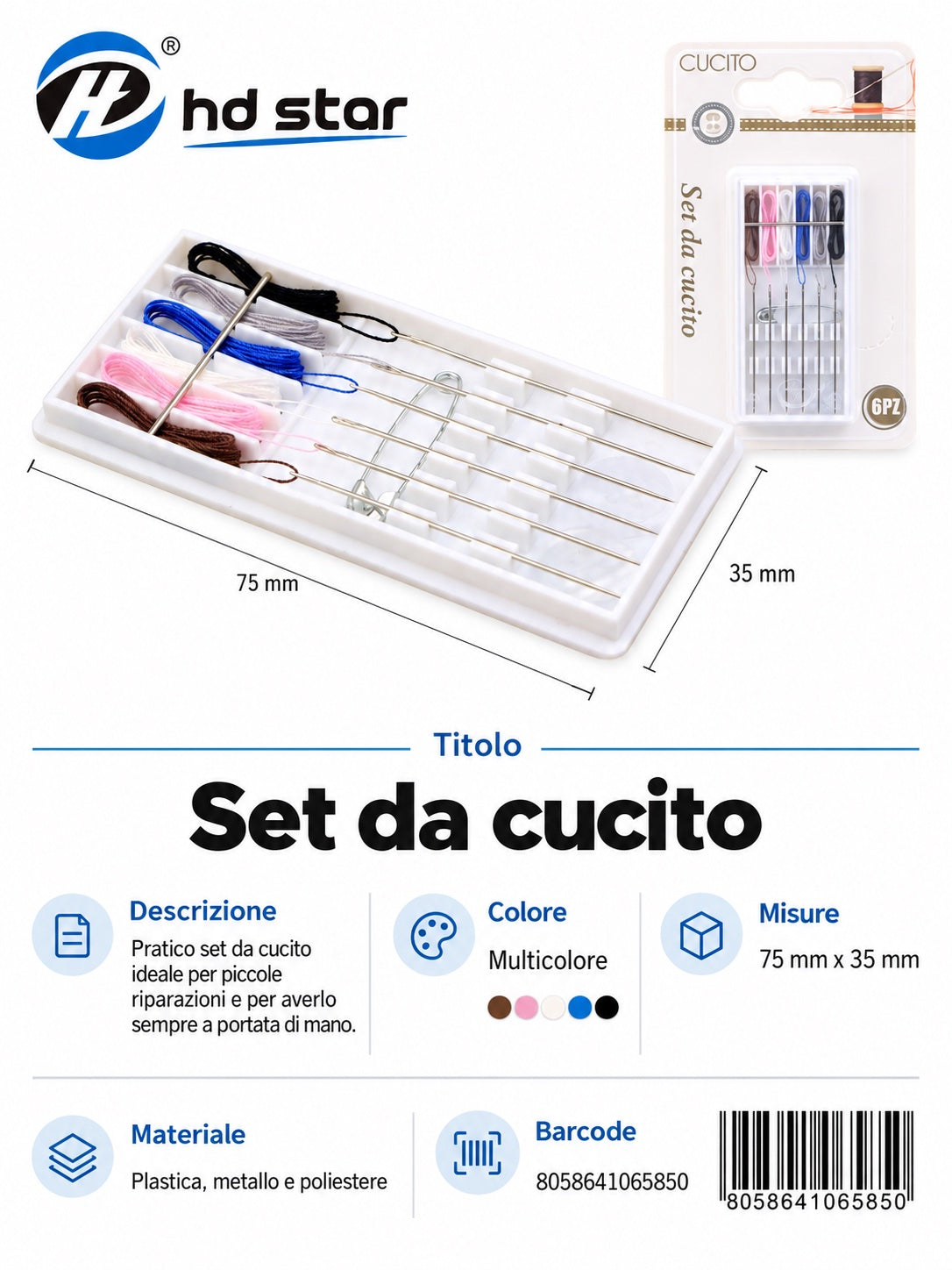 06585 Set Da Cucito 1/12 Ct480