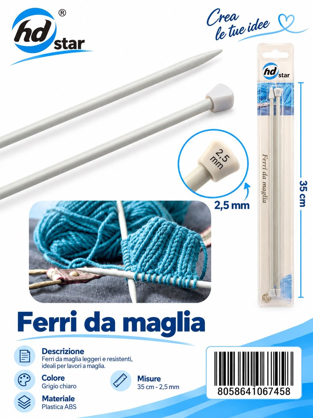 06745 Ferri Da Maglia 1/12 Ct480