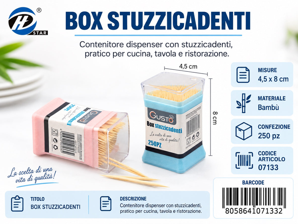 07133 Box Stuzzicadenti