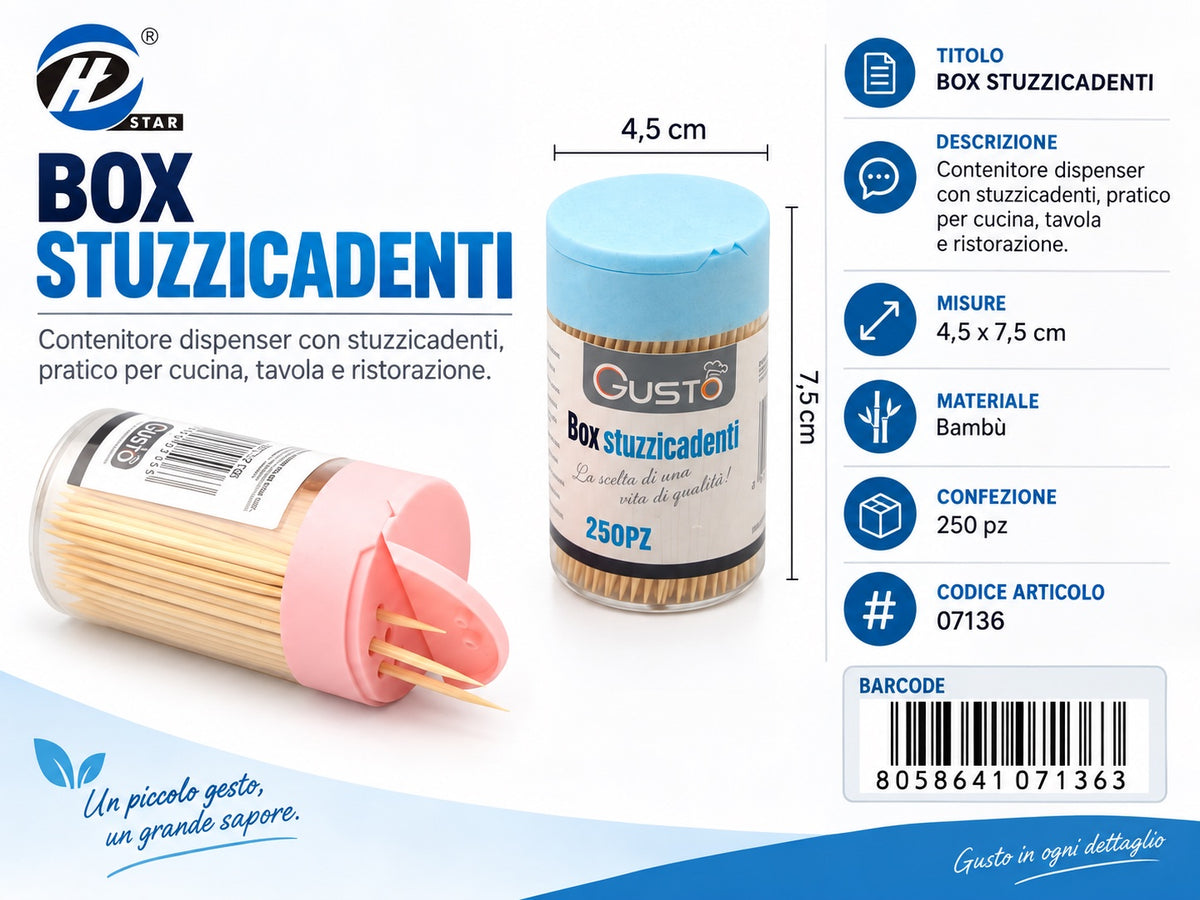 07136 Box Stuzzicadenti