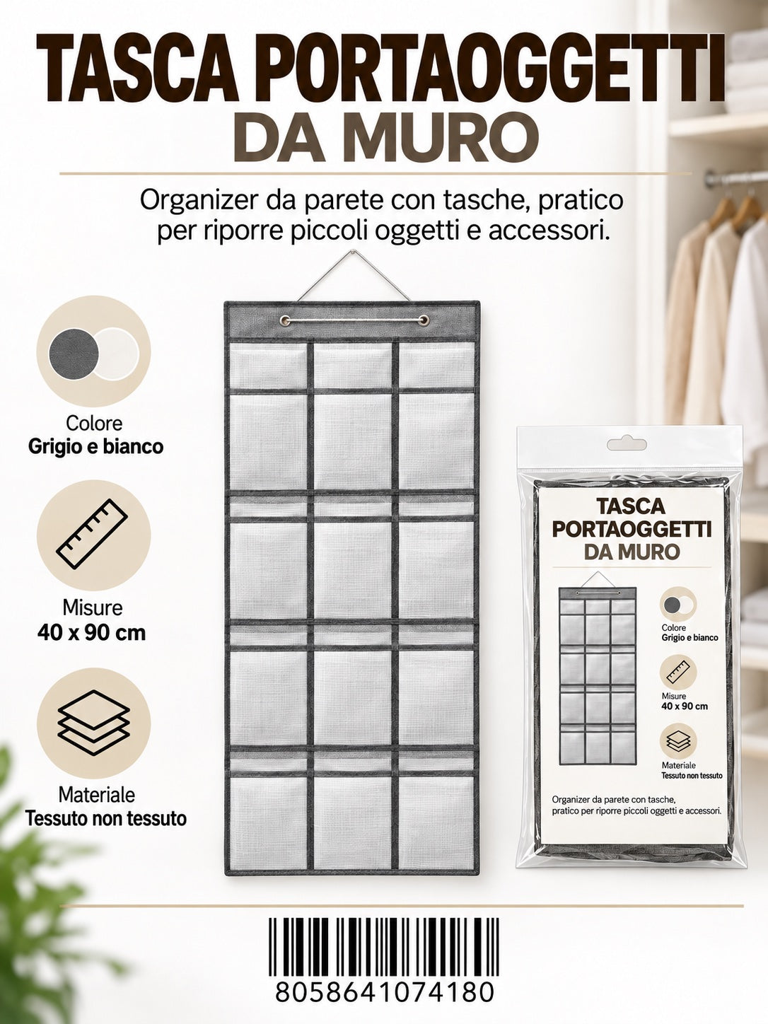 07418 T.Unita Portaoggetti 1/6 Ct60